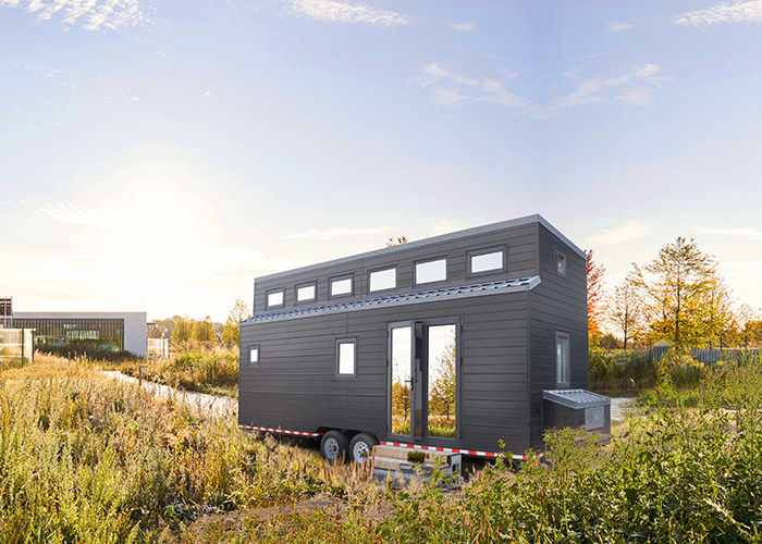 Modular Home Prefabricated Light Steel Structure Tiny House On Wheels With Trailer For Airbnb