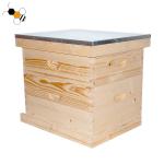 OEM Fir Wooden Langstroth Wax Coated Bee Hives For Bee Farm