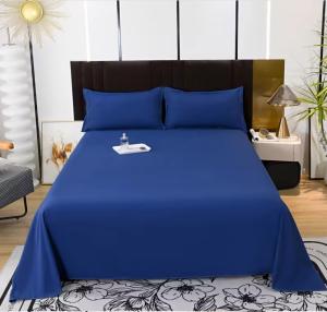 Wholesale Egyptian Cotton Hypoallergenic Bedding Set All Season Plain Sheet Set with Soft Pillowcases from china suppliers