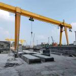 5m-35m Span Double Cantilever Gantry Crane , Single Beam Gantry Crane