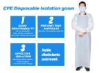 Disposable White Uniform Designs CPE Lab Disposable Aprons for Adults