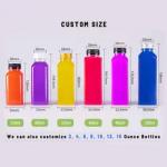 LANWEI 16Oz Disposable Clear Food Grade Pet Plastic Square Juice Beverage Bottle