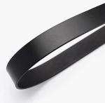 Adjustable Size 130cm Women Split Leather Belt With Square Buckle