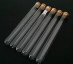 Clear test tube with cork top