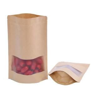 Wholesale Free samples available biodegradable feature and plastic material kraft paper stand up zipper coffee tea bags from china suppliers