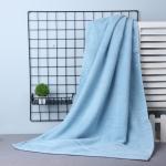 100% Organic Cotton Rectangle Bath Towels Set for Home Hotel Commercial White