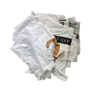 Wholesale Recycled 85% Cotton 25Kg Packaging White T Shirt Rags from china suppliers