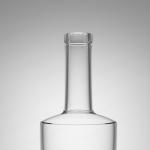 Customized Logo Glass Bottle for Rum Vodka Whisky Tequila Gin 750ml Super Flint