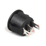 12V 3 Pin Car Autos Boat Round Rocker Dot LED Light Toggle Switch