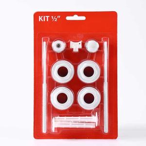 Wholesale 11 in 1 1/2&quot; Heating Radiator Mounting Kits 9010 / 9016 Color from china suppliers
