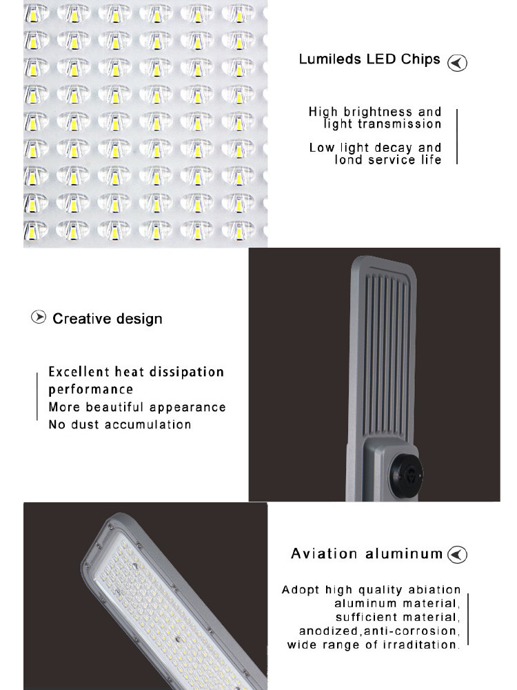 KCD Super Bright IP66 Commercial Warm White Decorative 50w 100w 150w 200w 250w Smart Outdoor LED Street Lamp