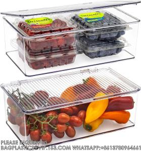 Wholesale Plastic Bathroom Vanity Organizer Bin With Lid For Medication, Accessories, Cosmetics And More, 7.25&quot; X 10.75&quot; X 5&quot; from china suppliers