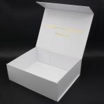 Hot Foil Gold Logo Folding Gift Box Cardboard Carton Collapsible Packaging Boxes