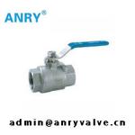 Two Piece SS316 SS304 CF8 CF8M Body SS316 Ball BSP NPT Thread Ball Valve