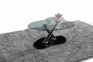 Wholesale Oval Top Rotated Folded Side Table For Living Room Decorate OEM from china suppliers