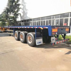 Wholesale Tri Axle 50mm Kingpin 60T Payload Flatbed Semi Trailer from china suppliers