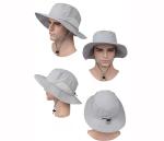 ACE Upf 50+ Wide Brim Breathable Mesh Bucket Hat Polyester / Cotton Material