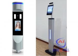 Wholesale Body Temperature Measuring Facial Recognition Turnstile With 3d Camera Digital Touchless Biometrics Time Attendance from china suppliers