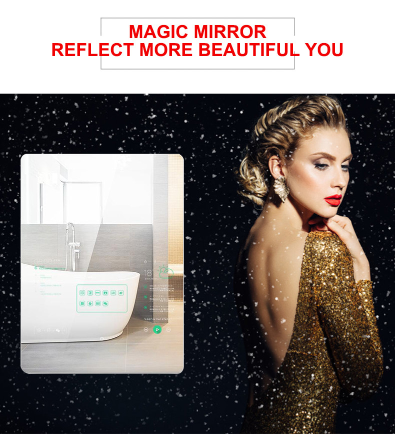 Touch Screen Bathroom 21.5 Inch Wifi Magic Smart Mirror