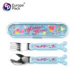 Factory Direct Customized logo stainless steel cute cartoon plastic PS handle