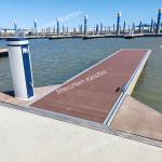 Private Berths Aluminum Floating Dock Marine For Yacht Clubs Wood Plastic