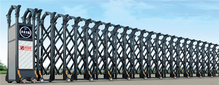 Stainless Steel Bending Shape Retractable Driveway Gate Electric Automatic Door