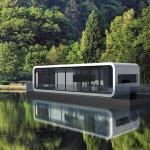 Sandwich Panel 20Ft 30Ft 40Ft Modern Popular Mobile Apple Cabin In Prefab House