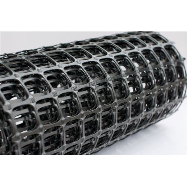 Good Tensile Strength PP Biaxial Plastic Geogrid Mesh For Reinforce Road Base
