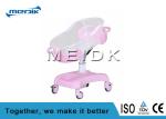 Clear Acrylic Pediatric Hospital Beds Baby Crib With four nolisless Castors