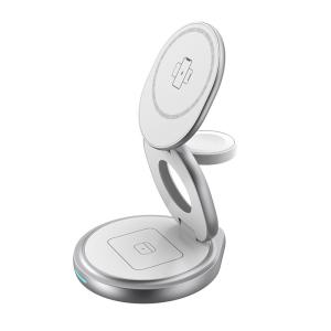 Wholesale 3 IN 1 Metal Wireless Charger 15W Iphone Iwatch Airpod Charger from china suppliers