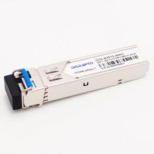 Wholesale 1000BASE-BX 1.25G BIDI SFP TX1310nm/RX1550nm 40km SMF LC DOM Transceiver Module from china suppliers