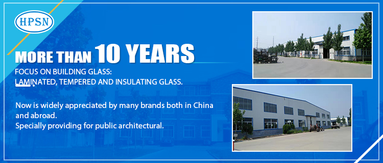 Fashion Building 3300*2140mm Pvb Film 0.38-3.8mm Laminated Glass For Curtain Wall