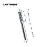 4mm Solid Carbide End Mills 50Lx4F Ball Nose Milling Cutter HRC45 HRC55 HRC60