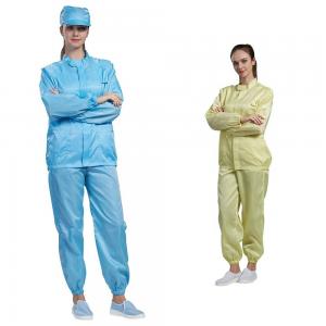 Wholesale Cleanroom ESD Anti Static Garments 52*34*54cm Smock Cotton Lab Coat from china suppliers