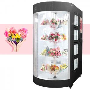 China 24 Hours Outdoor Fresh Cut Flower Vending Machine For Floral Shop Bouquets on sale