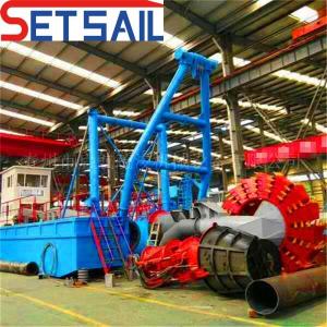 Wholesale Hydrocyclone Cummins Diesel Engine Wheel Bucket Dredger for Hard River Mud QHWBD-35 from china suppliers
