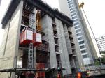 VFD Control, hot dip galvanized 2000kg Construction building hoist , 0-40m/Min