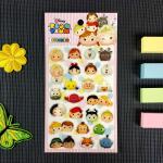 Glue Crystal Gold Stamping Sticker 3D Drip Cartoonepoxy DIY Mirror Sticker
