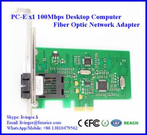Wholesale 155Mbps Desktop PC Fiber Optic Network Adapter, PC-E x1, SC Fiber, FM100FX-SC from china suppliers