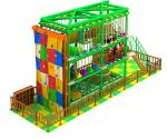 Wood High Ropes Course Equipment Multiple Obstacle Course Two Level
