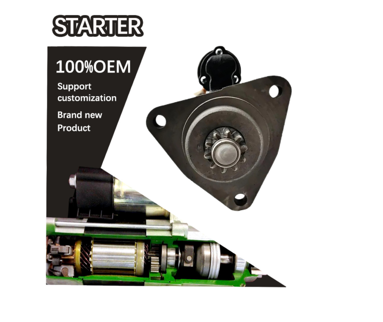 12V 10T CW STARTER 11.131.117,11.131.213, 11.131.260, 11.131.300, 11.131.798, 11.131.830, 11.131.839, 11131117, 11131260