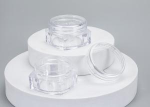 Wholesale Empty Transparent Square Plastic Containers With Lids 3 / 5 / 10g from china suppliers