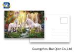 Full Color Animated Postcards , Two Sides Custom Lenticular Printing 0.6 MM PET
