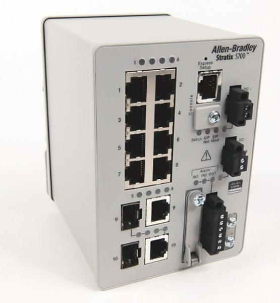 Allen Bradley 1783-Bms10cgn Stratix 5700, 8 Copper 10/100 Ports, 2 Combo(Copper