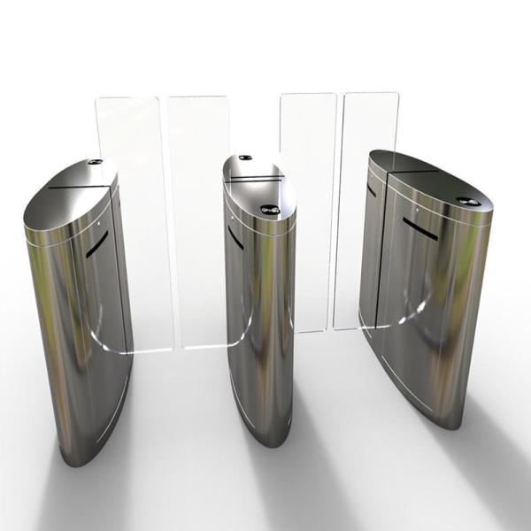 Indoor 1.6 Meter Full Height Turnstiles Speed Sliding Door Facial Recognition
