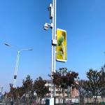 P3 Full Color Light Pole LED Display Street Pole Advertising Led Panel Video