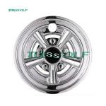 10 Spoke SS Golf Cart Wheel Covers Hub Caps 8 Inch W-8 For Club Car Ezgo