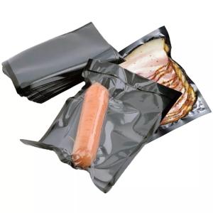 Wholesale PE Nylon Embossed Storage Vacuum Bags Precut Black For Microwave Freezer from china suppliers