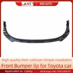 3pcs/Set 2018 Toyota Camry Front Bumper Lip Spoiler Gloss Black