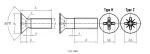DIN965 Cross Recessed Countersunk Flat Head Machine Screws